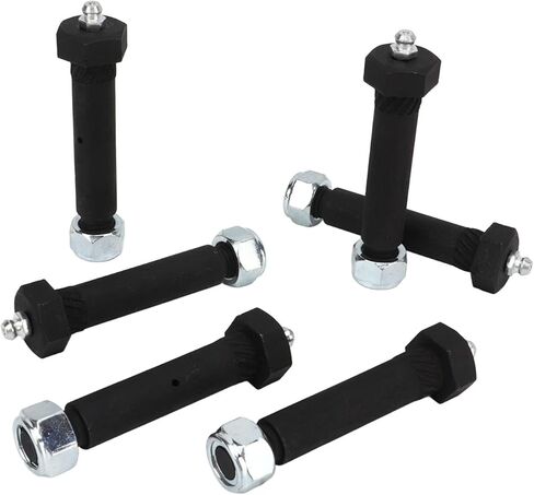 براغي قيود زنبرك ورقة مقطورة 6pcs ، قطر 9/16 ، طول 3 بوصة ، مادة فولاذية عالية القوة ، مقاومة للصدأ ، مضاد للتشوه ، متوافق مع 2000-7000 محاور in Kuwait
