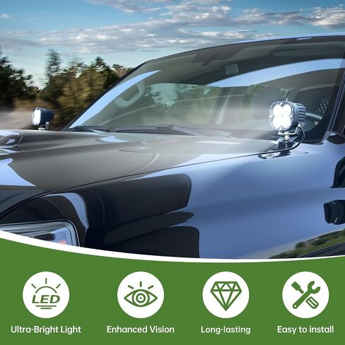3.5 بوصة أضواء الطرق الوعرة للفترة 2010-2024 Toyota 4runner 2PCS LED LED LIGH in Kuwait
