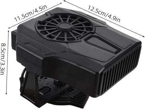 Pretyzoom 12V محمولة سخان السيارة مروحة تسخين سريع الزجاج الأمامي ضبابي -فوج لقيادة البناء لجميع أنواع المركبات in Saudi Arabia