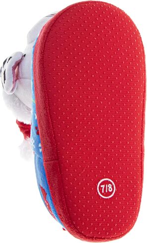Josmo Minnie Mouse Paw Patrol Cars Christmas Slippers for Girls and Boys - Kids Cozy Plush Holiday Winter Santa Hat House Shoes (Sizes: 5-10 Toddlers / 11-12 Little Kids) in Saudi Arabia