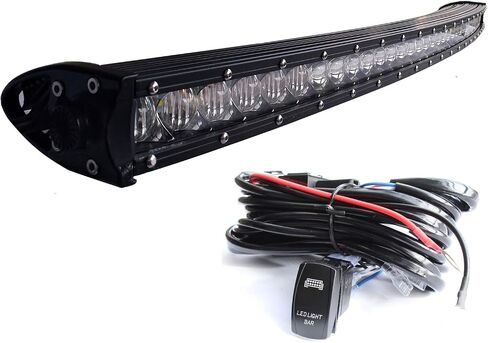 LED LID LIGHT BAR 25 INCH 120W صف واحد على الطريق على الطريق SPOT SPOT COMBO IP 67 WATROPROOT FOG أضواء القيادة LED إضاءة القوارب تبديل الأسلاك مجموعات الأسلاك in Kuwait