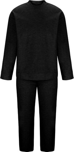 Track Suits Mens Sweat Suits 2 Piece Set Mens Crewneck Tracksuit Pullover Jogging Athletic Casual Sweatsuit Waffle M-5XL in Saudi Arabia