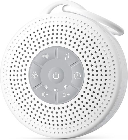 White Noise Machine, Portable Sound Machine with 2000mAh Battery, 21 Soothing Sound Machine for Baby Kids Adults Sleeping, Sound Therapy Sleep Aid with Timer and Child Lock for Home Travel Nursery in Saudi Arabia