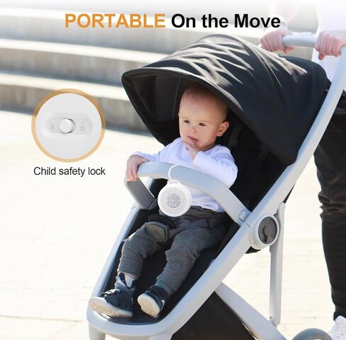 White Noise Machine, Portable Sound Machine with 2000mAh Battery, 21 Soothing Sound Machine for Baby Kids Adults Sleeping, Sound Therapy Sleep Aid with Timer and Child Lock for Home Travel Nursery in Saudi Arabia