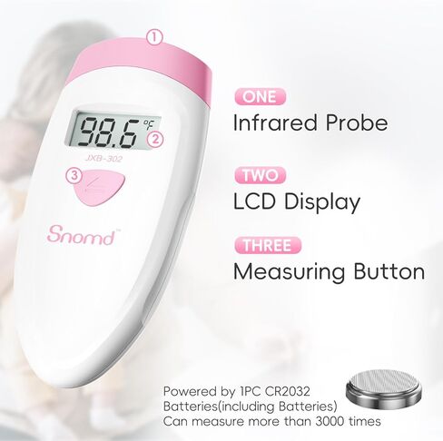 Digital Non-Contact Infrared Forehead Thermometer for Adults and Kids, 3 in 1 Medical Thermometer for Baby with Backlight LCD Screen in Kuwait