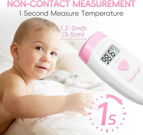 Digital Non-Contact Infrared Forehead Thermometer for Adults and Kids, 3 in 1 Medical Thermometer for Baby with Backlight LCD Screen in Kuwait