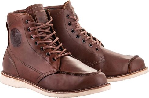 Alpinestars Oscar Monty V2 Shoes, CE-Certified Stylish Motorcycle Footwear, 10, Brown in Saudi Arabia