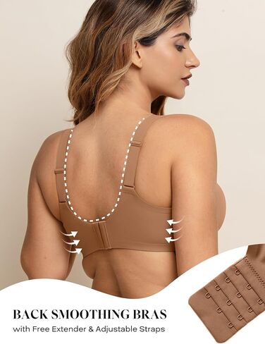 Women No Underwire Bra Comfort Seamless Full Coverage Mesh Bralette Bra with Adjustable Contrast Color Strap S-4XL in Kuwait