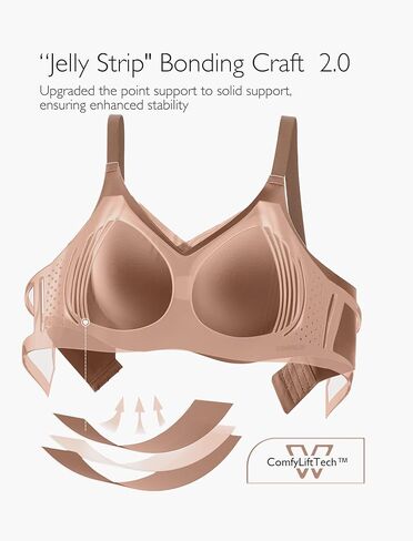 Women No Underwire Bra Comfort Seamless Full Coverage Mesh Bralette Bra with Adjustable Contrast Color Strap S-4XL in Kuwait