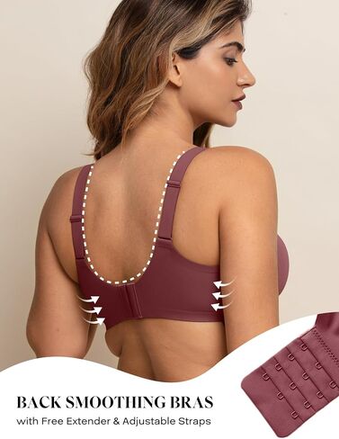 Women No Underwire Bra Comfort Seamless Full Coverage Mesh Bralette Bra with Adjustable Contrast Color Strap S-4XL in Saudi Arabia