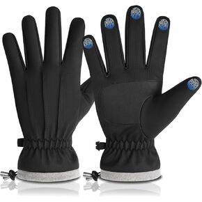 Winter Outdoor Waterproof Ski Gloves for Women Men, Cashmere Warm Lining Finger Touchscreen Texting Riding Gloves in Saudi Arabia