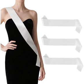 Blank Sash Satin Miss Halloween Sash Birthday Party 3 Pcs Homecoming Bachelorette Graduation Sashes for Bridal Party in Kuwait