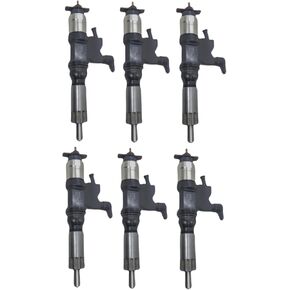 6pcs حقن الوقود 095000-9800 0950009800 لمحرك ISUZU 4HK1 6HK1 قطع ما بعد البيع الجديدة in Kuwait
