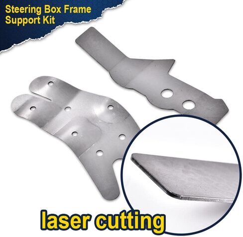 CHEDA Steering Box Frame Support Kit, Compatible with 73-87 Chevy GMC | C/K Pickup,Grey in Saudi Arabia
