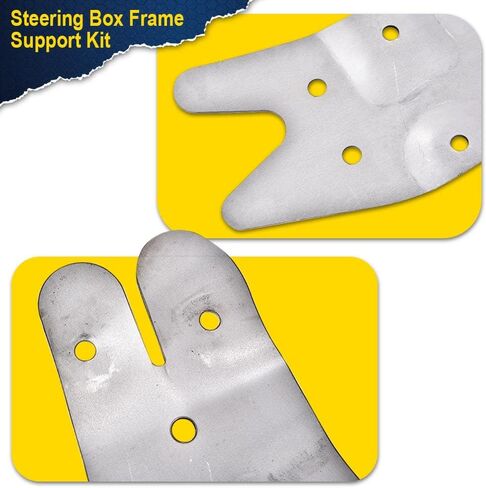 CHEDA Steering Box Frame Support Kit, Compatible with 73-87 Chevy GMC | C/K Pickup,Grey in Saudi Arabia