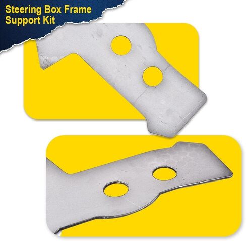 CHEDA Steering Box Frame Support Kit, Compatible with 73-87 Chevy GMC | C/K Pickup,Grey in Saudi Arabia
