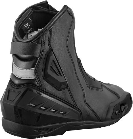 Motorcycle Leather Shoes for Men Anti-Slip Protective Boots with Ankle Support CE Approved Non-Slip Rubber Sole in Kuwait