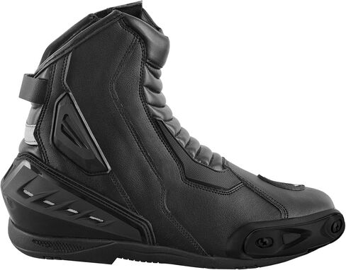 Motorcycle Leather Shoes for Men Anti-Slip Protective Boots with Ankle Support CE Approved Non-Slip Rubber Sole in Kuwait