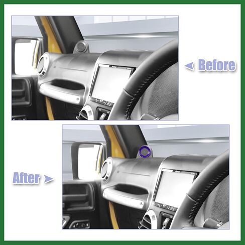 Motoforti 2pcs a Pillar Speaker Decoration Cover Interior Accessories for Jeep Wrangler JK 2007-2014 Purple Long-Lasting in Saudi Arabia