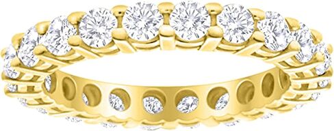 2 Carat (ctw) 14K White Gold Round Diamond Ladies Eternity Wedding Anniversary Stackable Ring Band Value Collection in Saudi Arabia