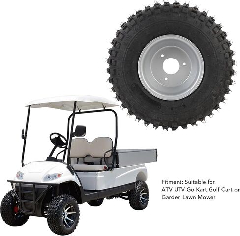 16x8-7 GO KART الإطارات والعجلة ، 7 بوصات إطارات ATV UTV على الحافات ، 3 العروة ، قبضة الطريق ممتازة ، لربعة adv go kart utv خارج الطريق جزازة الطريق in Saudi Arabia