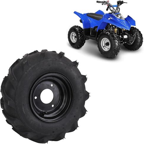 13x5-6 ATV Wheels, 6 Inch ATV Go Kart Tires and Rims, Lawn Mower Wheels with Rim Assembly, 3 Holes, for Quad Off Road Go Cart Mini Bike in Kuwait