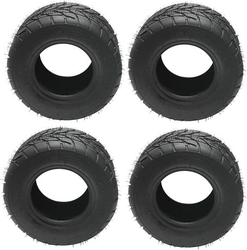 16x8-7 ATV GO KART TIRE 16X8X7 16-8-7 ROAD Steet Tyre Leless 4PR لـ UTV ATV GOLF CART QUAY DIRT RIPT 4 Wheelers Scooter Electric Outcitions (2 Pack) in Kuwait