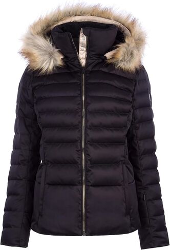 Fera Fera Women's Women Midaloft/Down Julia Ski Jacket مع غطاء قابلة للفصل وتوخيل فور القابلة للإزالة in Kuwait