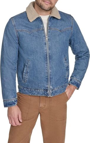 Levi's Men's Denim Western Jacket with Sherpa Lined Collar in Saudi Arabia