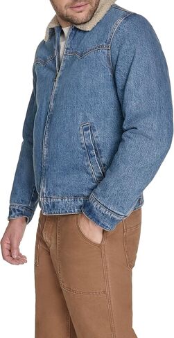Levi's Men's Denim Western Jacket with Sherpa Lined Collar in Saudi Arabia