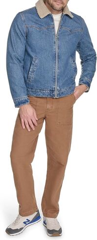 Levi's Men's Denim Western Jacket with Sherpa Lined Collar in Saudi Arabia