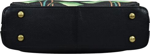 Anna by Anuschka Handpainted Leather Women's Zip Around Organizer Cross Body in Saudi Arabia