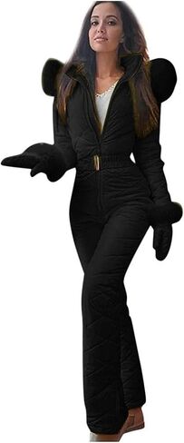 Womens Ski Suit One Piece Jumpsuit Snowsuits Waterproof Windproof Insulated Snow Suits Fall Fashion Winter Jumpsuit in Saudi Arabia