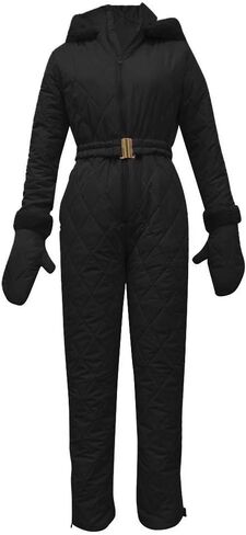 Womens Ski Suit One Piece Jumpsuit Snowsuits Waterproof Windproof Insulated Snow Suits Fall Fashion Winter Jumpsuit in Saudi Arabia