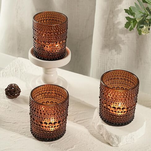 12 مساءً حامل شمعة نذري كبير ، 2.7 * 3.5 بوصة شاي شاي شاي صافية ، حاملي شمعة شمعة كبيرة لديكور مائدة زفاف الشمع ديي وعيد الميلاد in Kuwait