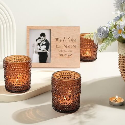 12 مساءً حامل شمعة نذري كبير ، 2.7 * 3.5 بوصة شاي شاي شاي صافية ، حاملي شمعة شمعة كبيرة لديكور مائدة زفاف الشمع ديي وعيد الميلاد in Kuwait