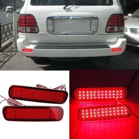 Car Lamp Lens, for Toyota for Land for Cruiser 100 1998-2007 Car Rear Bumper Reflector Brake Light Tail Lamp in Saudi Arabia
