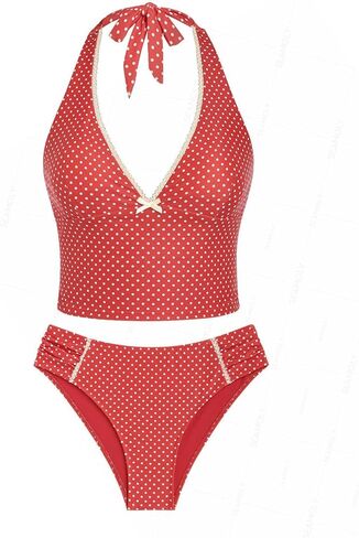 Seamoly Floral Halter مربوطة مجموعة Tankini Cheeky in Kuwait