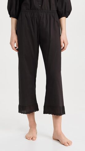 THE GREAT. Women's The Eyelet Easy Sleep Pants in Saudi Arabia