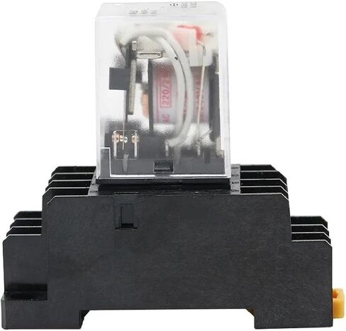 My4nj 14-Pin Power Relay مع Socket ، 4pdt 5a ، Din Rail Mount ، AC/DC 12V-380V Coil ، مؤشر LED (380V DC) in Saudi Arabia