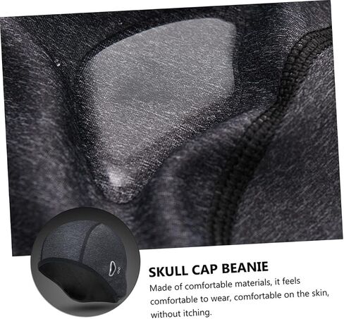 Vicasky Winter Cycling Cycling Helled Cap with Gasses Port Port Windproof Skull Beanie للرجال حماية الأذن الممتدة وتصميم السلامة العاكسة للرياضة في الهواء الطلق الرمادي in Saudi Arabia