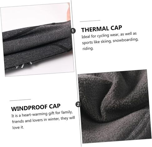 Vicasky Winter Cycling Cycling Helled Cap with Gasses Port Port Windproof Skull Beanie للرجال حماية الأذن الممتدة وتصميم السلامة العاكسة للرياضة في الهواء الطلق الرمادي in Saudi Arabia