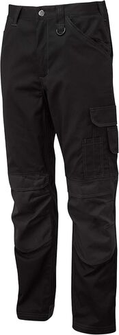 Mens Work Trousers Cargo Semi Elasticated Waist YKK Zip Multi-Pocket with Cordura Knee Pad Pockets - Render Pro in Saudi Arabia