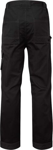 Mens Work Trousers Cargo Semi Elasticated Waist YKK Zip Multi-Pocket with Cordura Knee Pad Pockets - Render Pro in Saudi Arabia