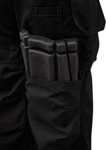 Mens Work Trousers Cargo Semi Elasticated Waist YKK Zip Multi-Pocket with Cordura Knee Pad Pockets - Render Pro in Saudi Arabia