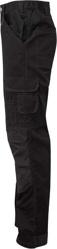 Mens Work Trousers Cargo Semi Elasticated Waist YKK Zip Multi-Pocket with Cordura Knee Pad Pockets - Render Pro in Saudi Arabia