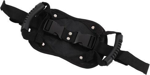 Motorcycle Safety Belt Comfortable Lightweight Adjustable Passenger Grip Handle for Scooters and Motorcycles Oxford Cloth Black 16x24cm in Saudi Arabia