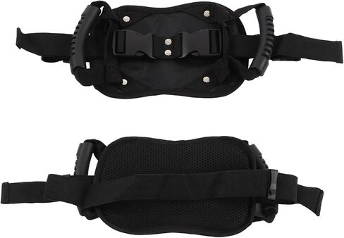 Motorcycle Safety Belt Comfortable Lightweight Adjustable Passenger Grip Handle for Scooters and Motorcycles Oxford Cloth Black 16x24cm in Saudi Arabia