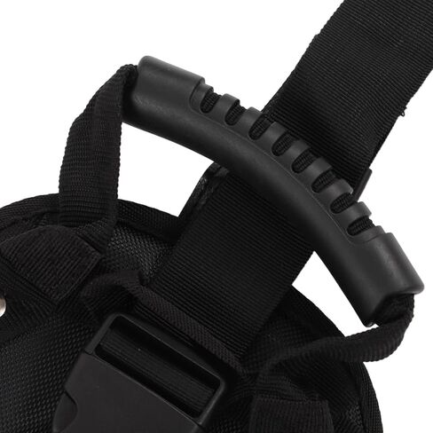 Motorcycle Safety Belt Comfortable Lightweight Adjustable Passenger Grip Handle for Scooters and Motorcycles Oxford Cloth Black 16x24cm in Saudi Arabia