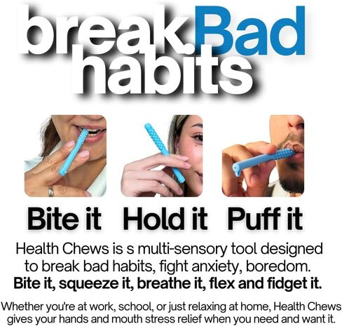 Summer Mix Edition Chewable Breather Stick Aromatherapy Natural Habit Replacement Hand Chewer with Essential Oils for on The Go Breather Fidget in Saudi Arabia